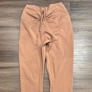Crop Shop Boutique Tan Serenity Drawstring leggings CSB